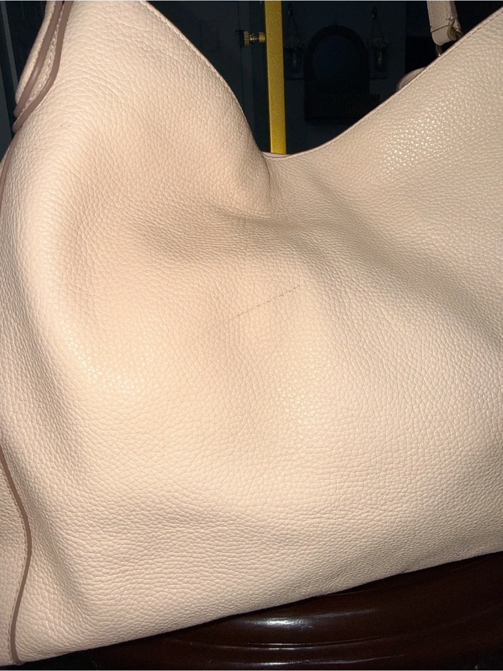 Coach Edie 42 Horse and Carriage embossed Hobo Bag in Blush Pink